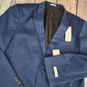 Calvin‎ Klein Formal Suit Jacket Blue Boys Size 18 Husky 1 Piece No Pants New